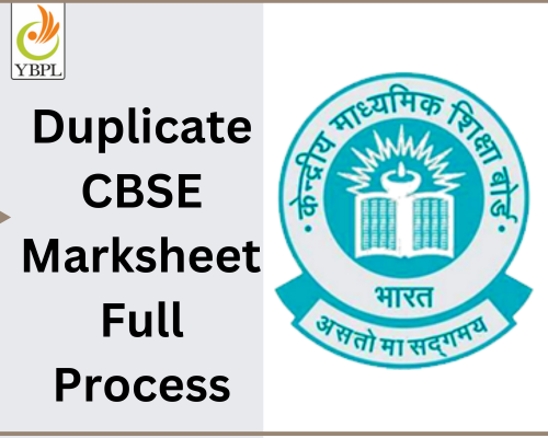 Duplicate CBSE Marksheet : Full Process and Fees